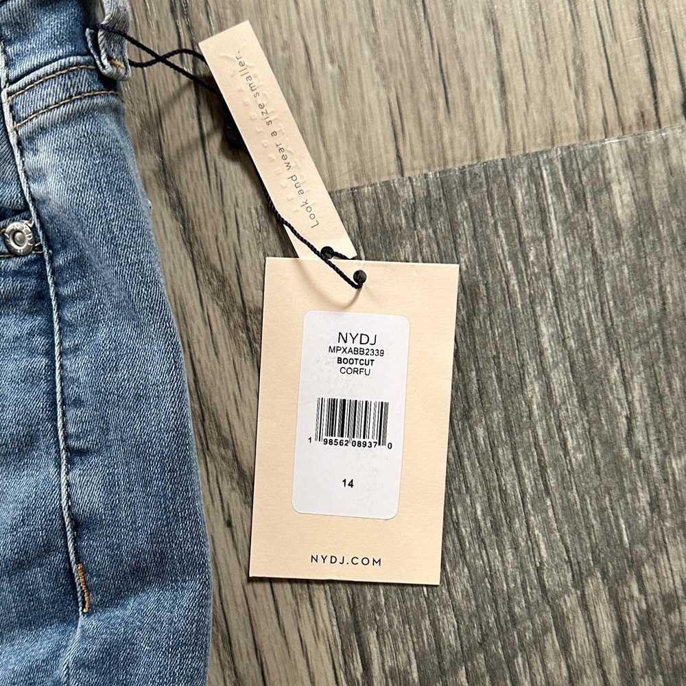 NYDJ NWT Barbara Bootcut denim‎ blue Jeans women’s size 14 - Picture 10 of 13